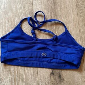 ALO Yoga Blue Sports Bra